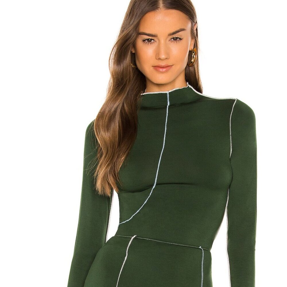 The Line by K: Zane Top - Hunter Green, S